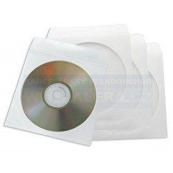 Doprodej - Obálka papírová na CD 1kus s okénkem olizovací [ POUZE PO 100 ks ]